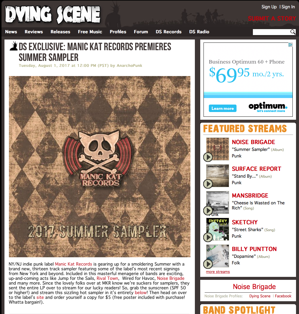dying scene web article screenshot
